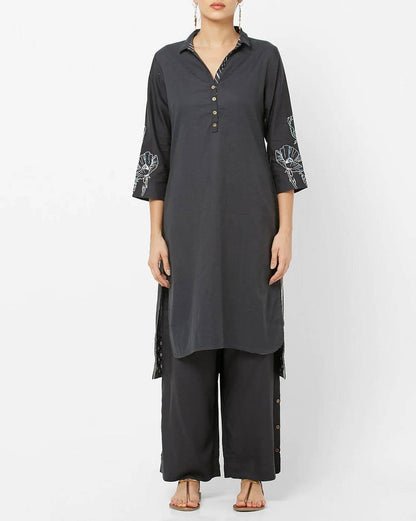 Cotton Kurta with palazzo pant /Tunic/Long Dress/Batik Print/Bollywood/Handmade/Tassel/Bohemian/Traditional/India/Summer/Textiles/