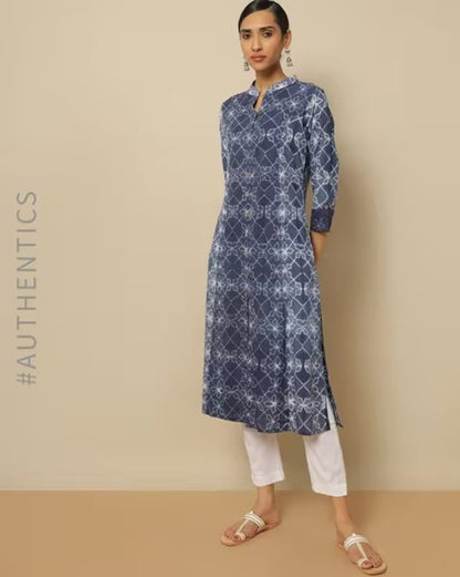 Summer Cotton Kurta / Embroidered/ Thread Work/Block Print / Tassel/ Bollywood / Long Tunic/ Summer Wear/ Bollywood/Batik Print/ Handmade