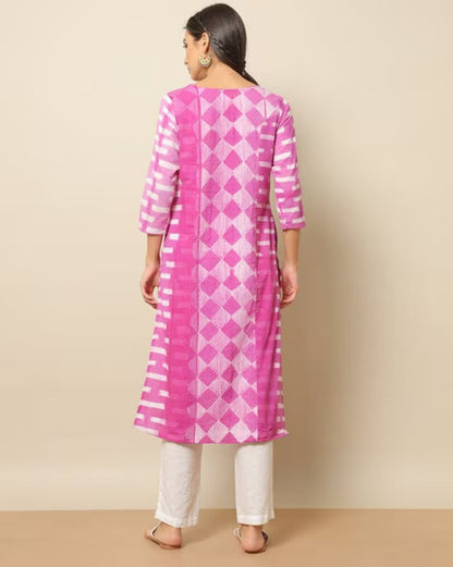 SHIBORI Dyed Kurta/ Dabu Print/ Organic Cotton/ Linen kurta/ Handblock