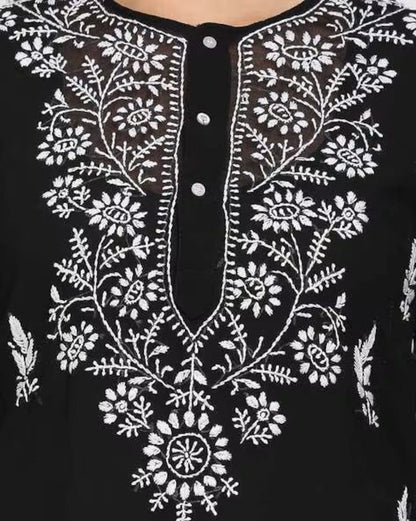 Chikankari Kurti/ Cotton/ Thread Work/ Linen Dress/ Summer wear/