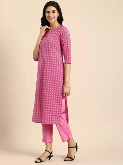 Summer Soft Organic Cotton/Long Tunic/ Kurta with Pant and Dupatta /Ethnic/Tunic/Boho/Batik Print/Dabu Print/Block Print/