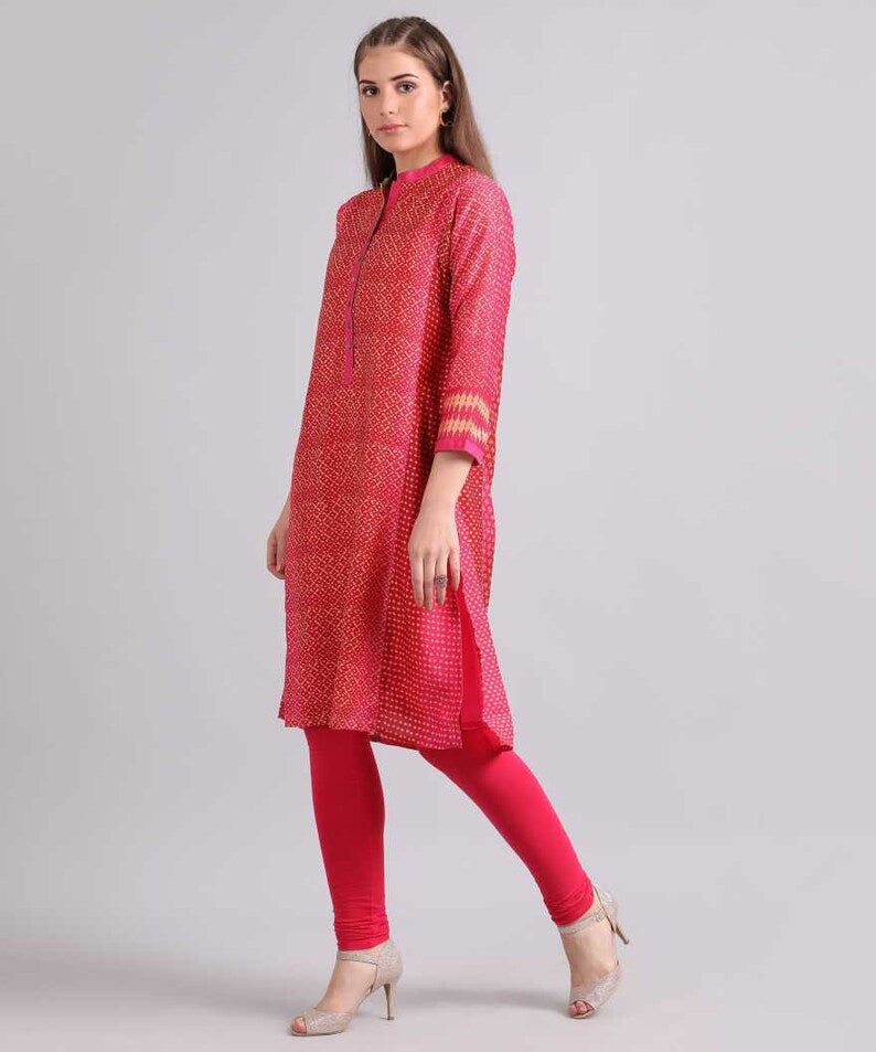 Cotton Linen Ethnic Kurti/ Block Print/Dabu Print Long Linen Dress/ Kurta/ Cotton Silk/ Organic/ Indigo/