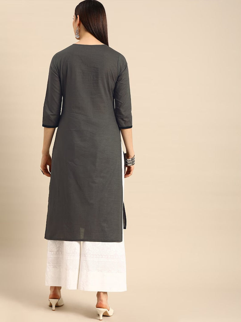 Handloom/Khadi/Cotton /Kurta /Tunic/Handmade /Ethnic /Vintage /India /Anarkali /Bollywood /