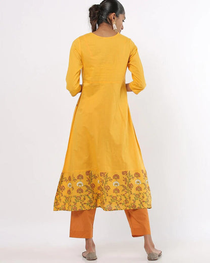 Organic cotton Kurta Set/ Long Dress/ Tunic/Dabu Print-Ethnic-Bollywood style/Boho/ Rajasthani/