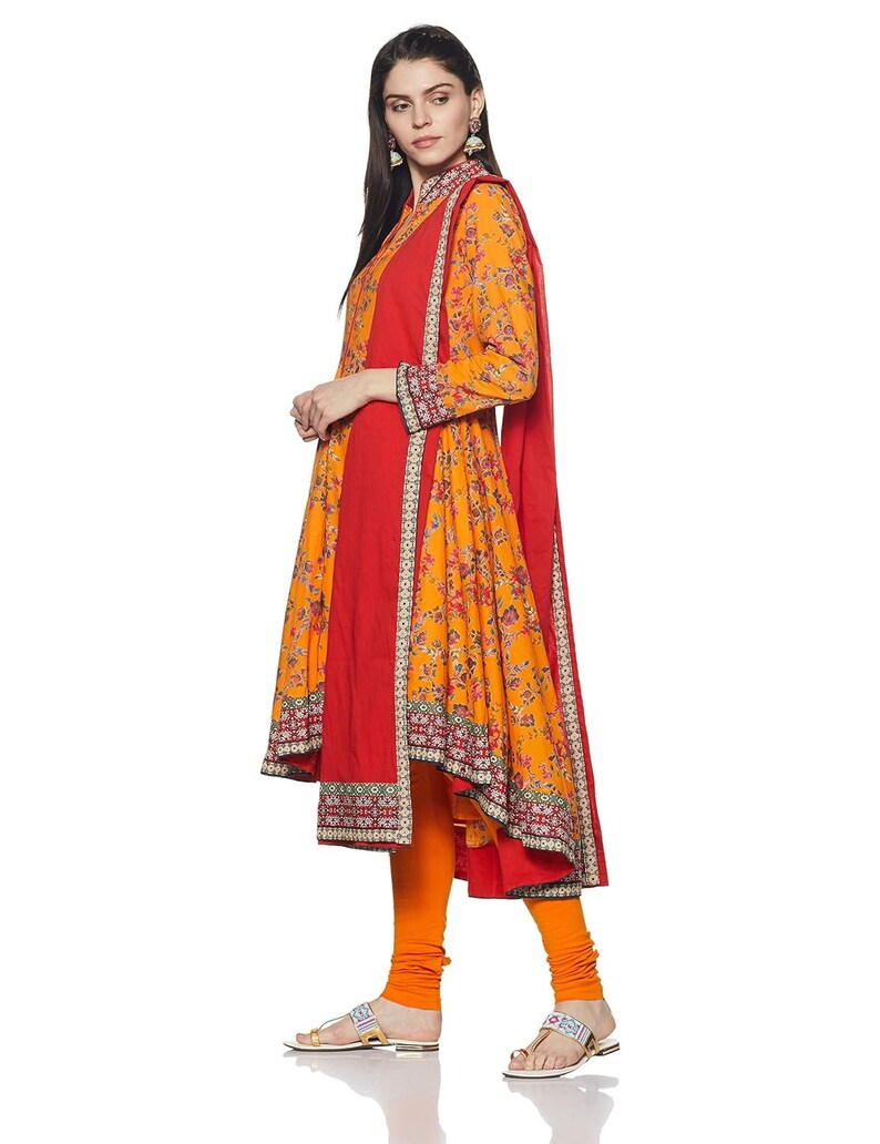 Ethnic kurta Salwar suit set/ Embroidered/ Thread Work/Block Print / Bollywood / Long Tunic/ Summer Wear/ Bollywood/Batik Print/ Handmade.