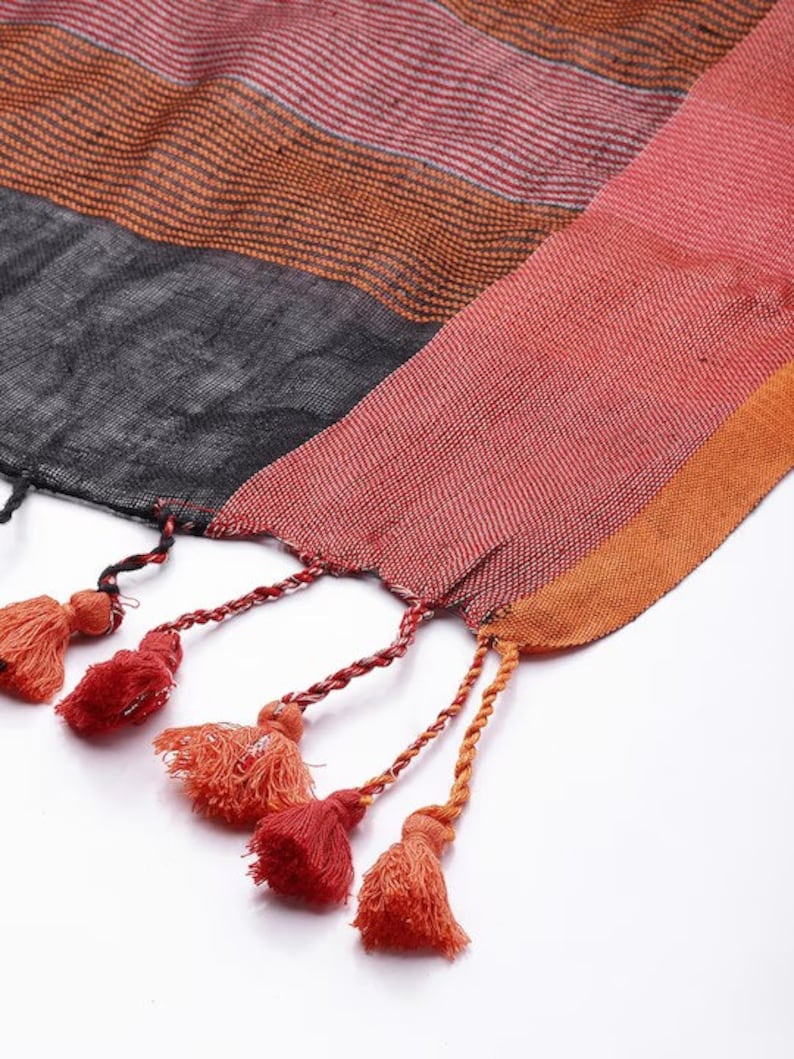 Handloom stoles/ shawl with natural dyes/Woven Embroidered from Kullu Himachal Pradesh/ India/ Ethnic/Zari Border/