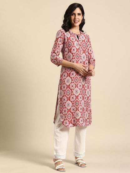 Dabu Print Long Linen Dress/ Kurta/ Cotton Silk/ Organic/ Indigo/